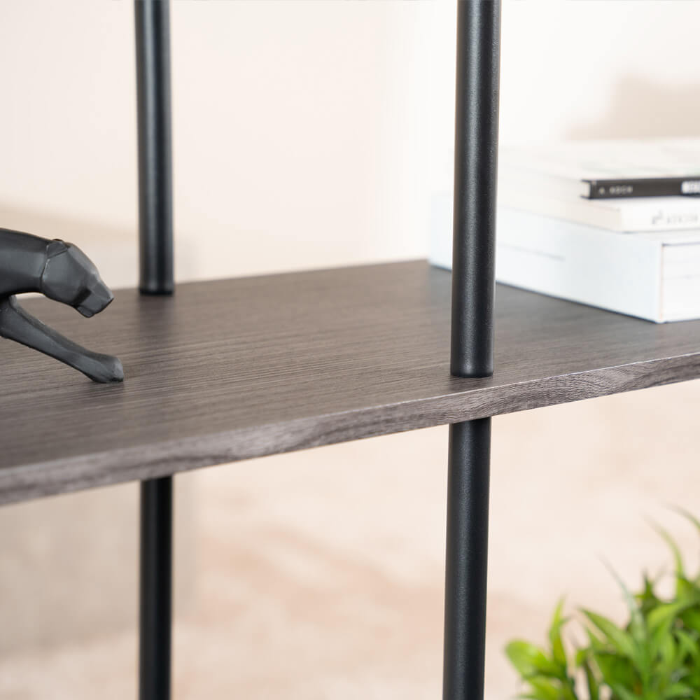 Regal INDU Dark Oak - (L x B x H): 140 x 35 x 196 cm