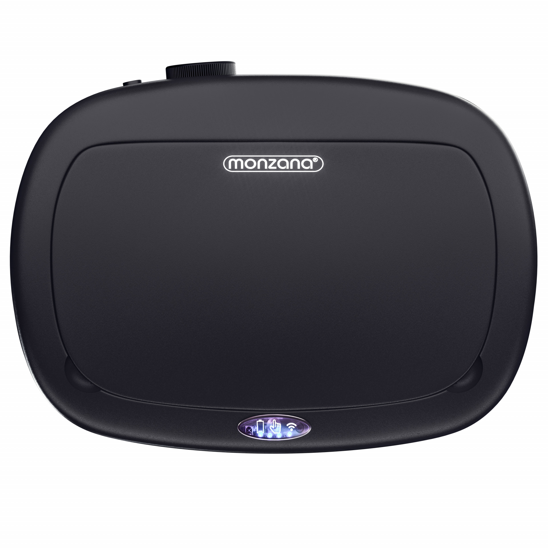 Sensor Mülleimer Edelstahl Schwarz 50L