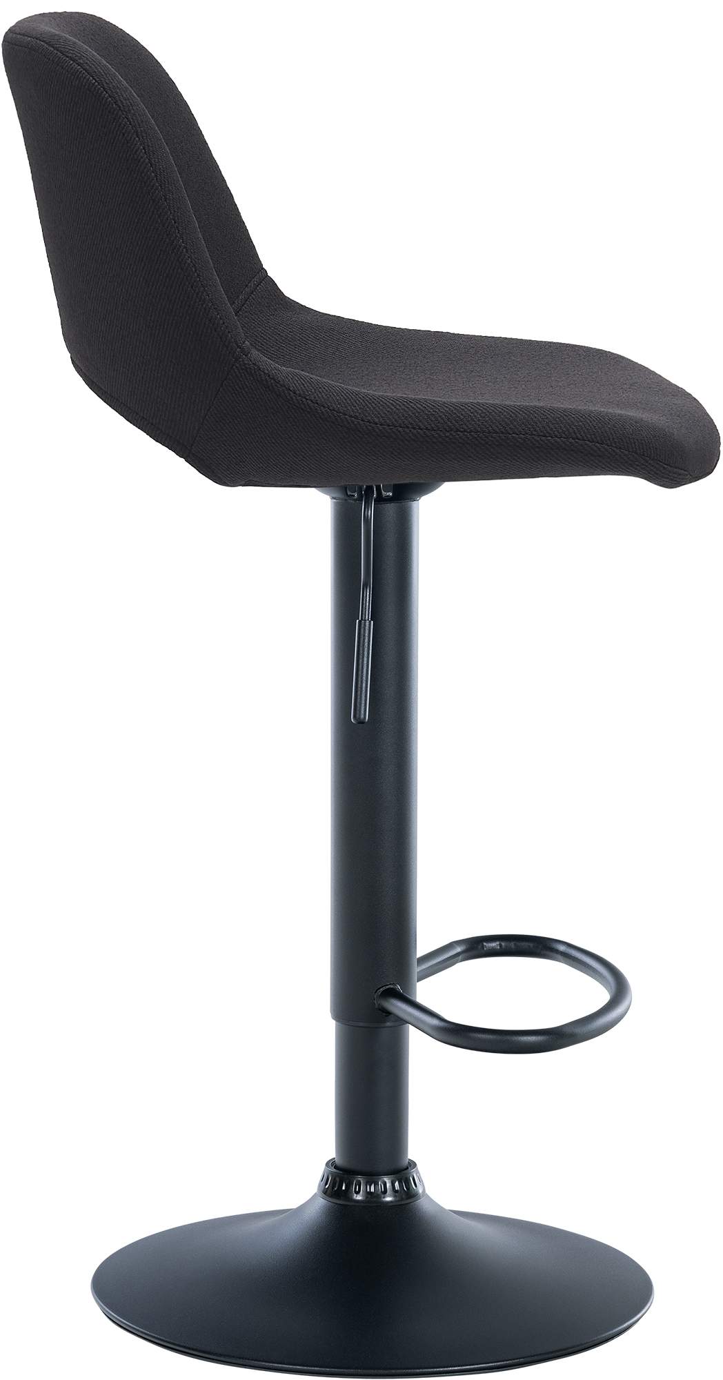 2er Set Barhocker Camden Stoff schwarz, schwarz