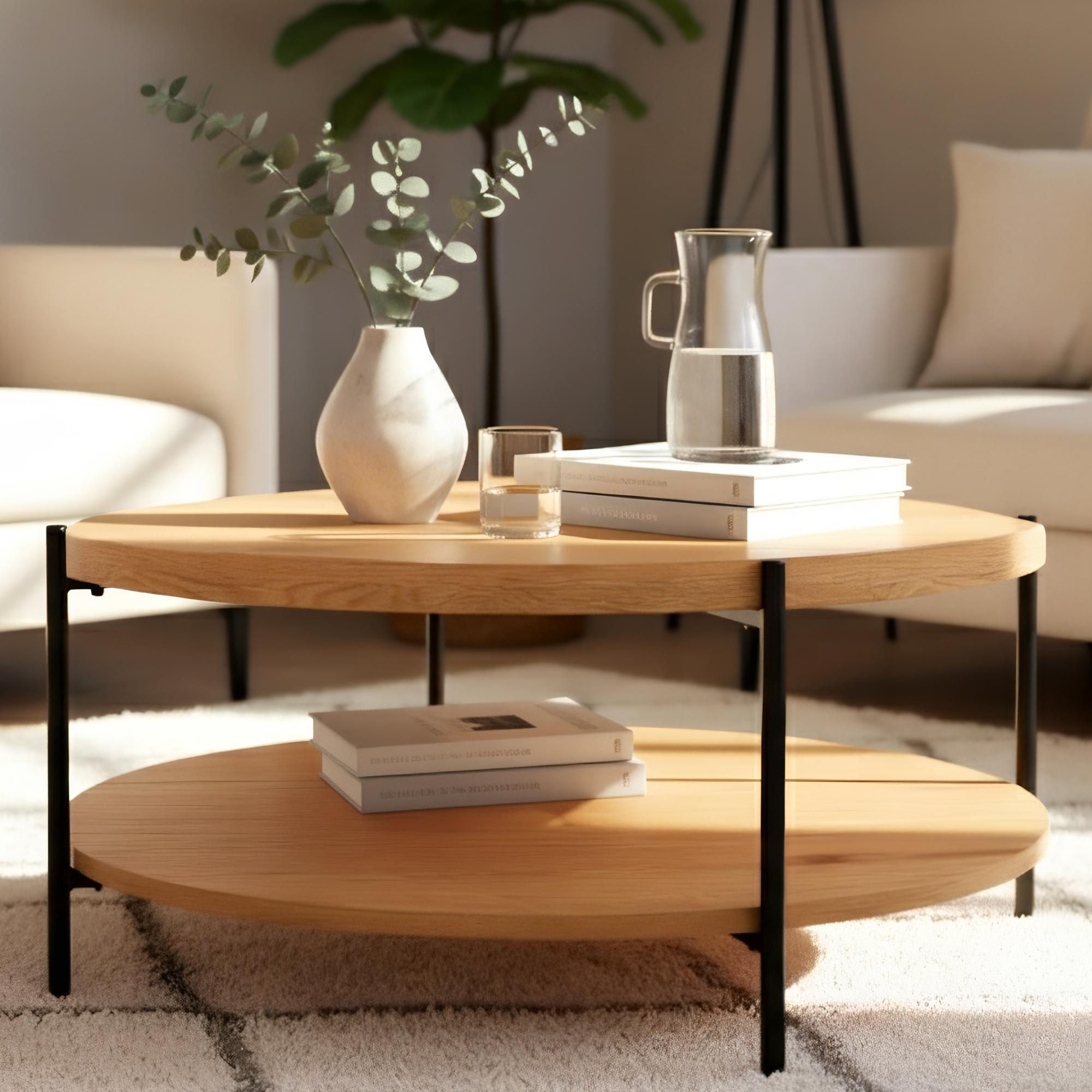 Couchtisch Edduma 80 cm, natura