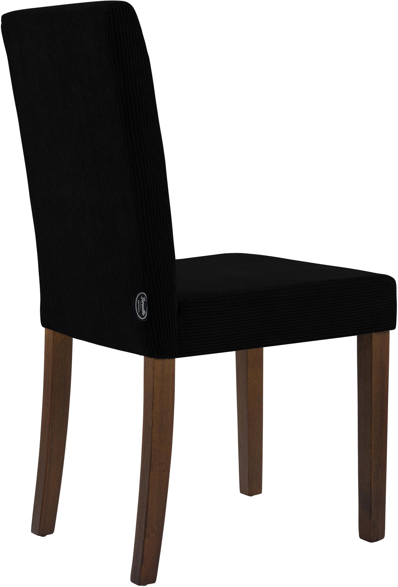 2er Set Esszimmerstuhl Ina Cord antik dunkel, schwarz