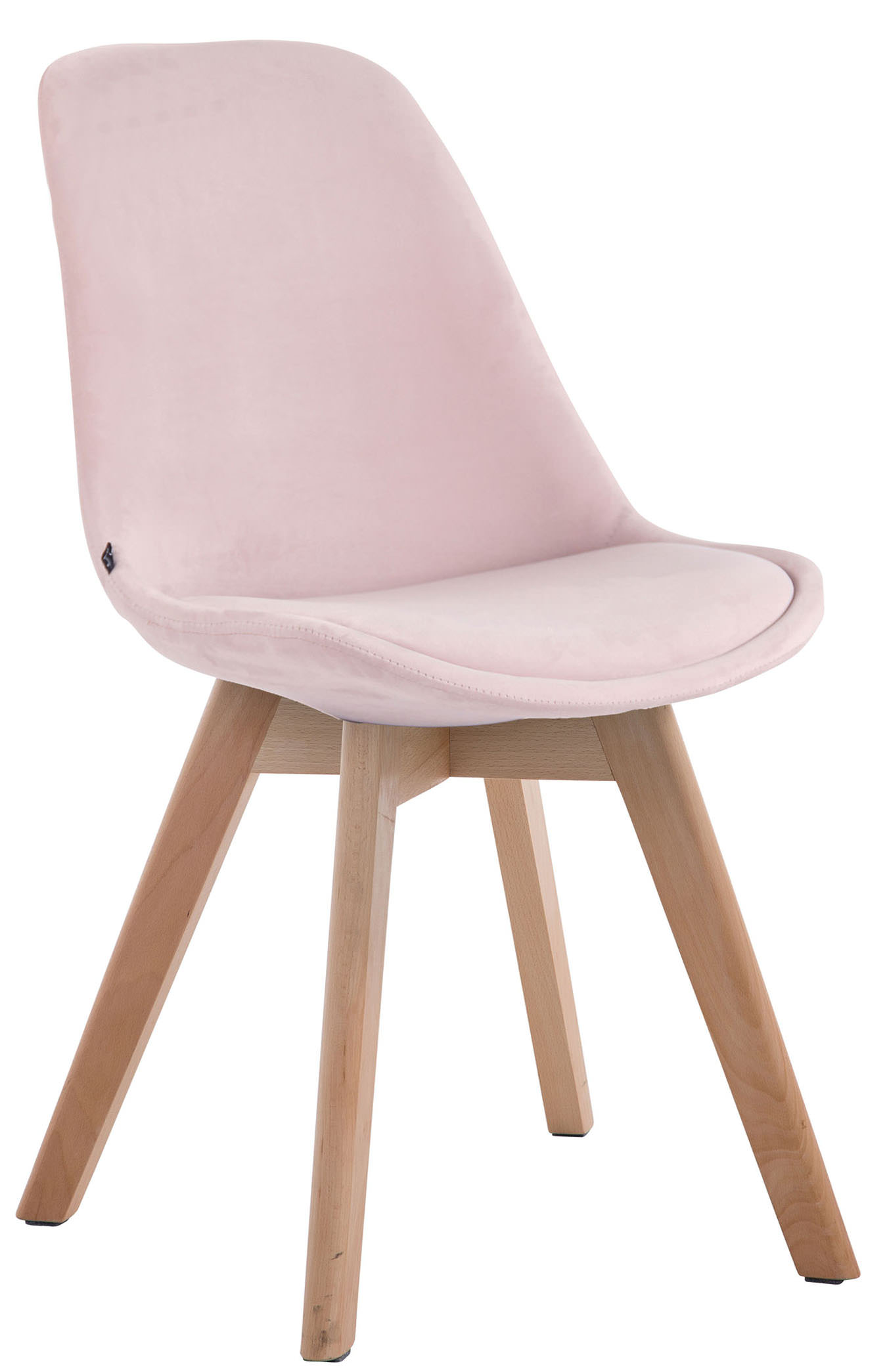 Besucherstuhl Borneo V2 Samt natura, pink