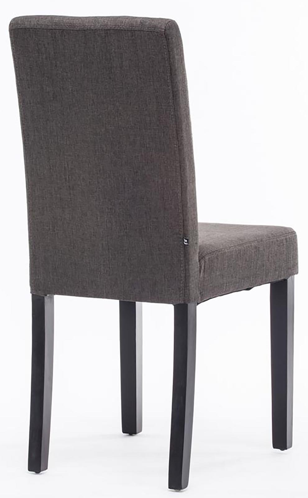 2er Set Esszimmerstuhl Ina Stoff schwarz, dunkelgrau