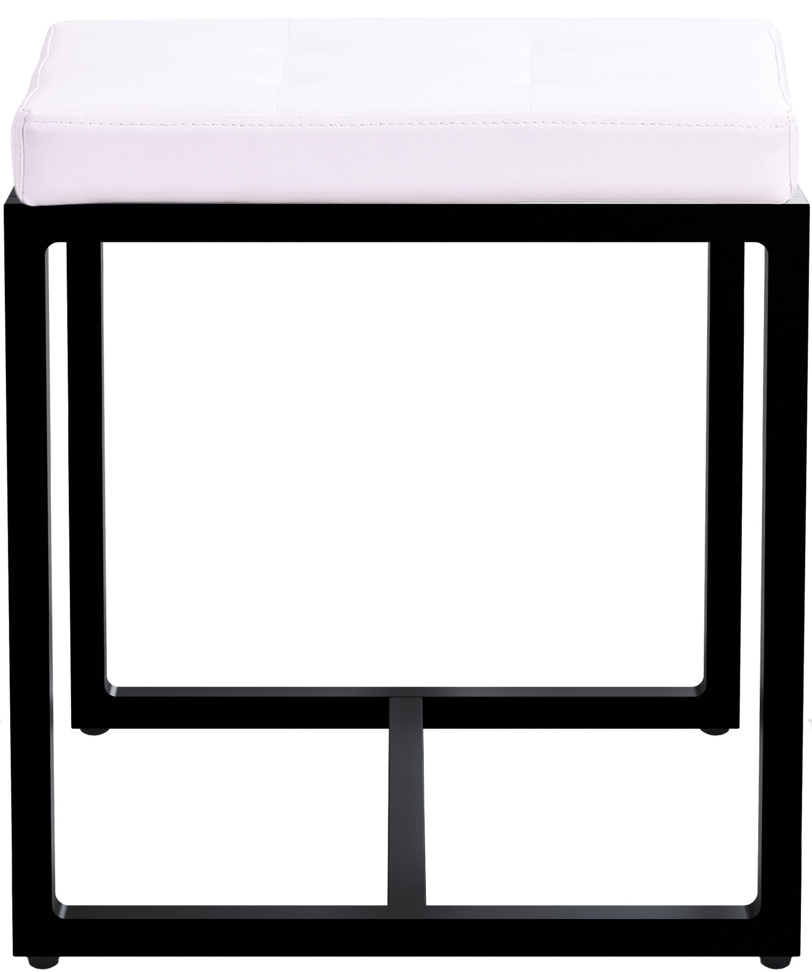 Sitzhocker Barci B Kunstleder, weiß