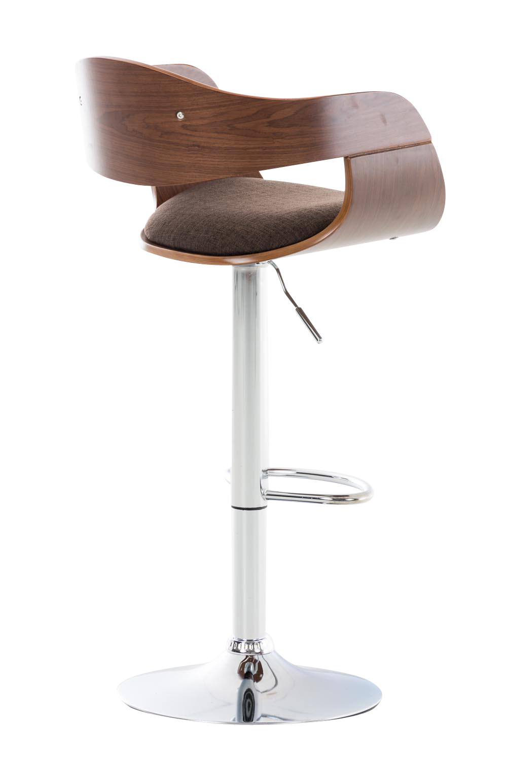 Barhocker Kingston C Stoff, walnuss/braun