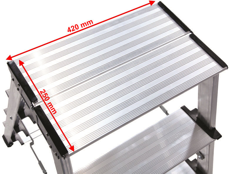 MONTO Doppel-Klapptritt Treppo, 2x3 Stufen