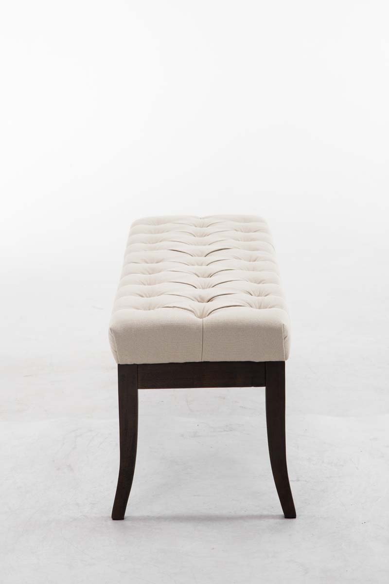Sitzbank Ramses Stoff antik-dunkel 120, creme