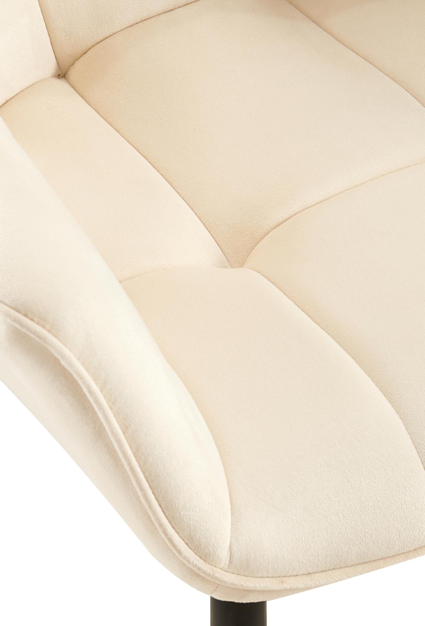 Esszimmerstuhl Roseville Samt, creme