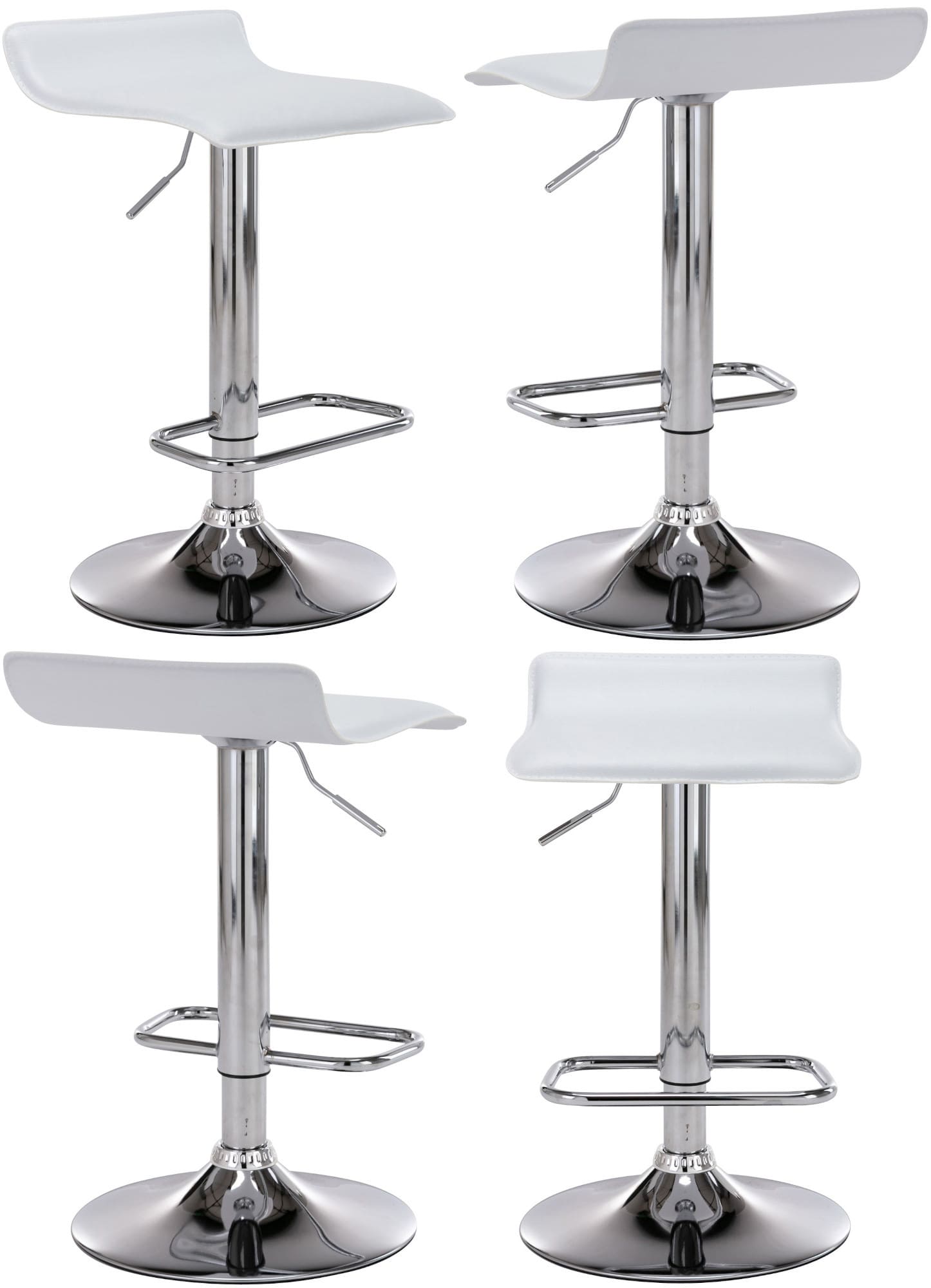 4er Bartisch Set Esberg, weiß