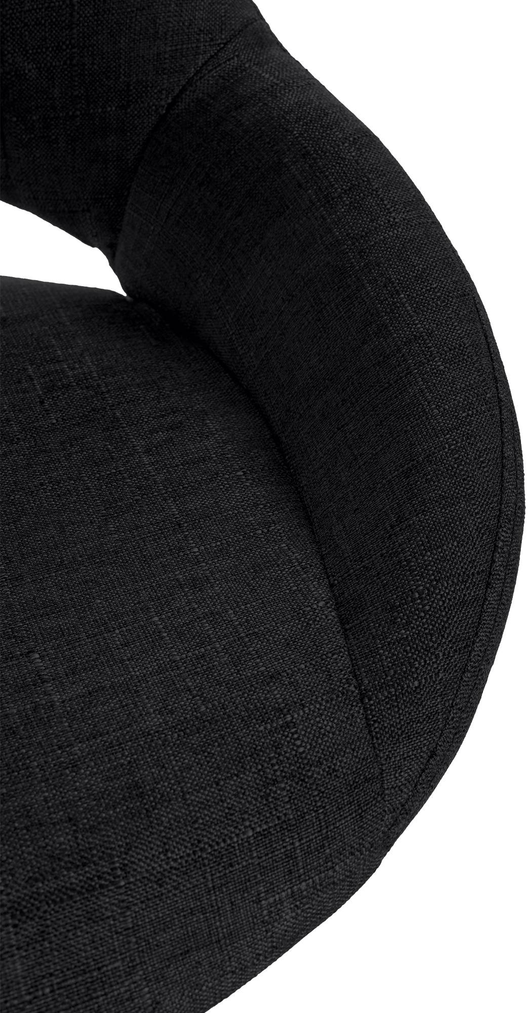 2er Set Barhocker Milet Stoff B, schwarz