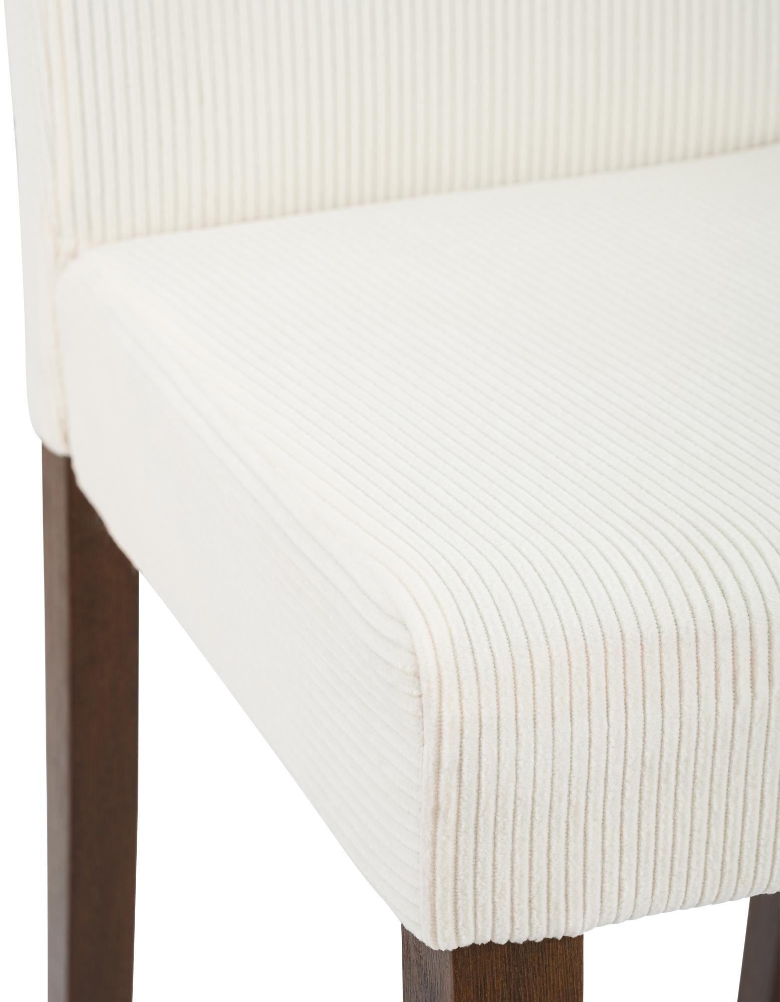 Esszimmerstuhl Ina Cord antik dunkel, creme