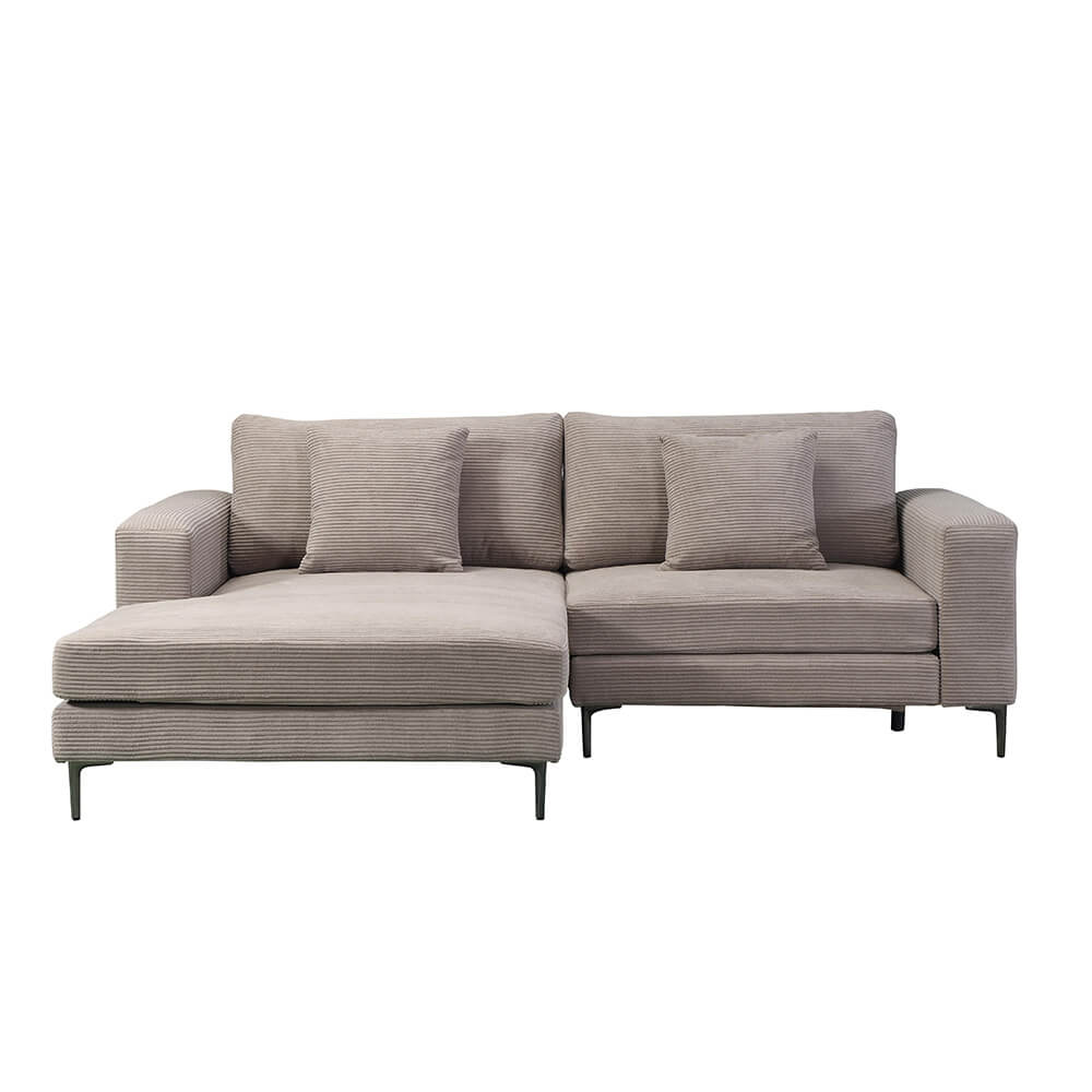 Sofa BELLANO M - 238 x 188 cm Links Cord Beige