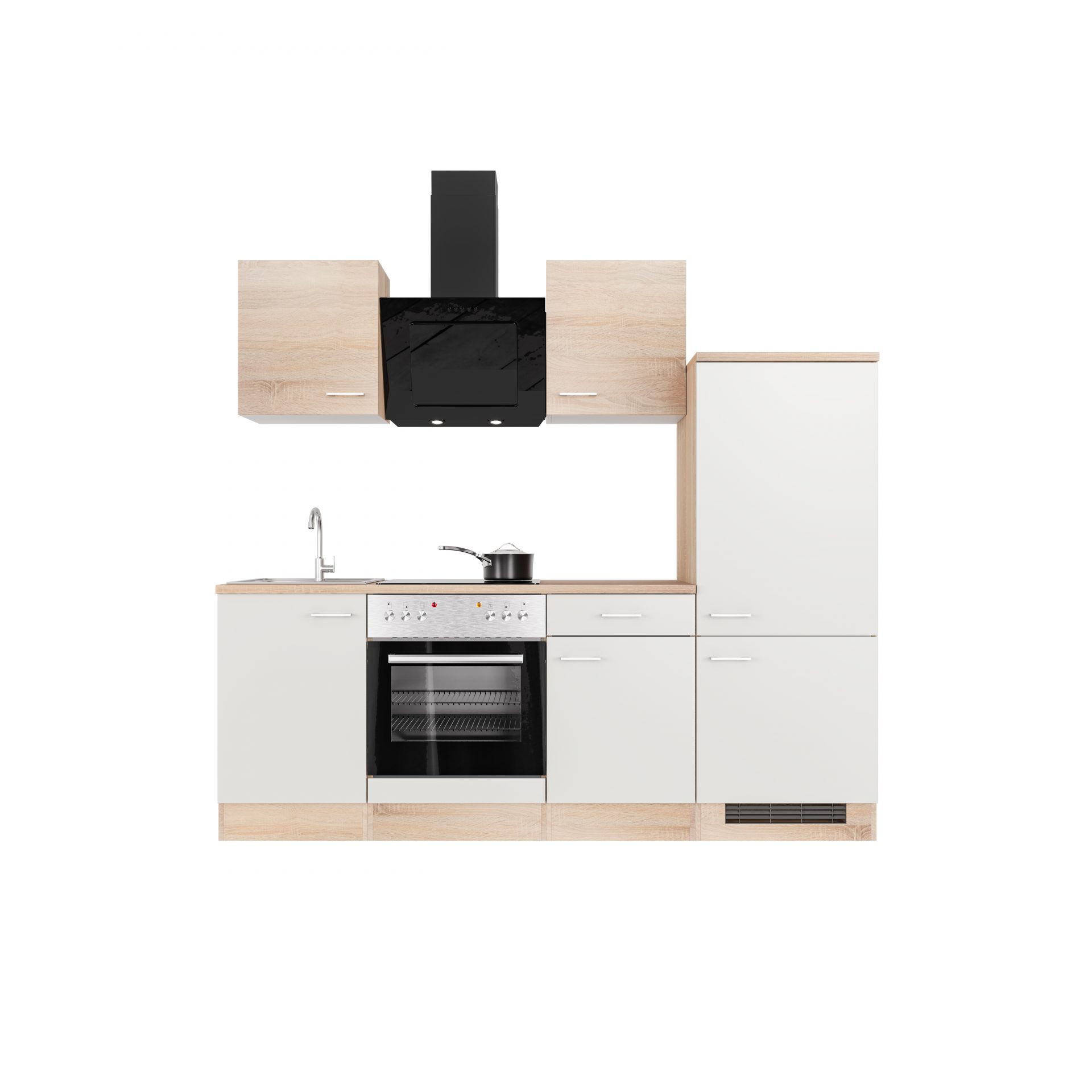 Küchenzeile SAMOA 220 cm mit E-Geräten
