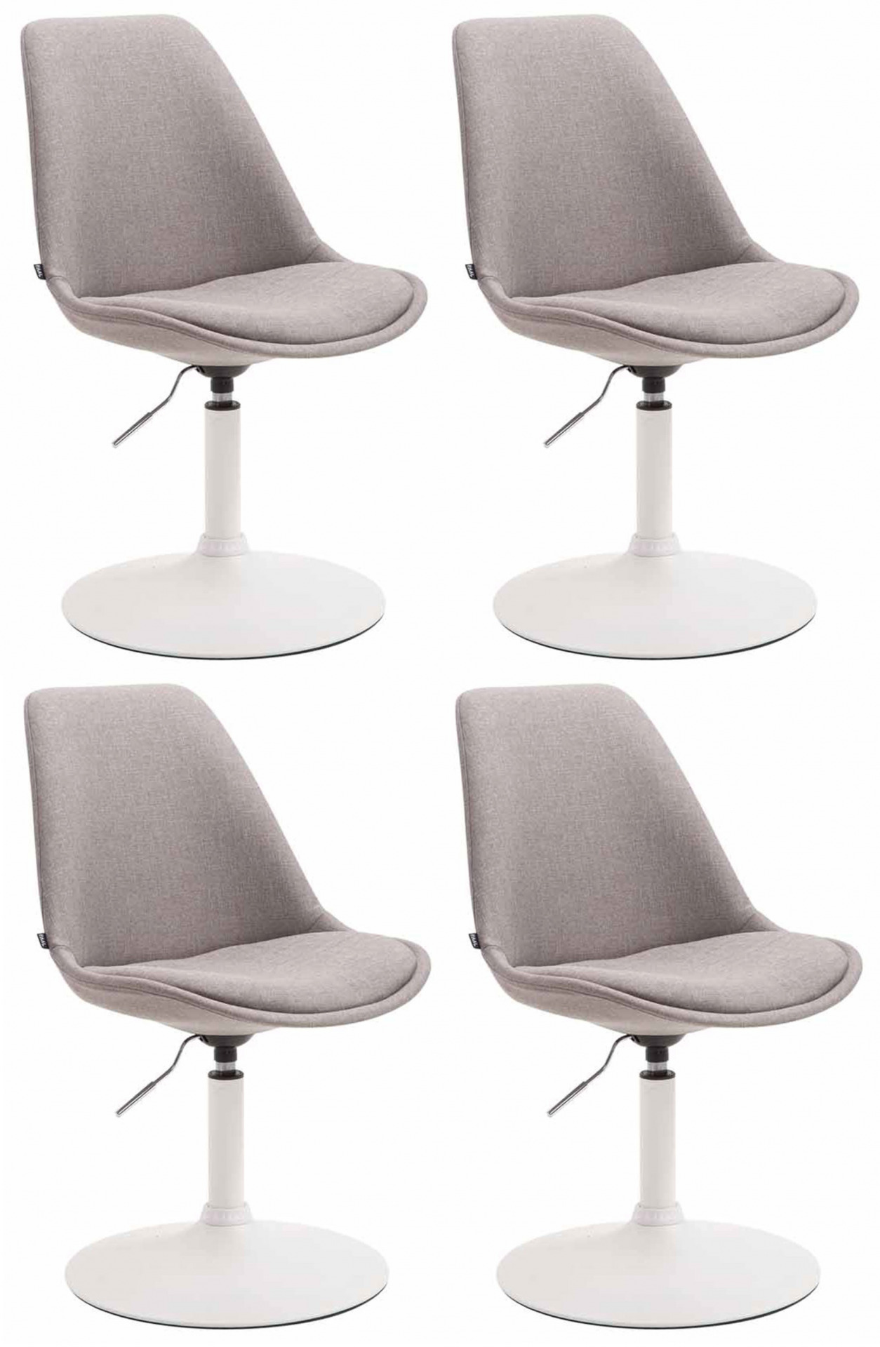 4er Set Stühle Maverick W Stoff, grau
