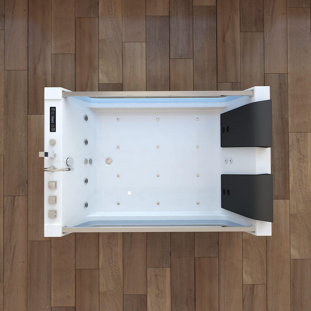 Whirlpool Badewanne mit Lichttherapie ATLANTIC XL 180 x 120