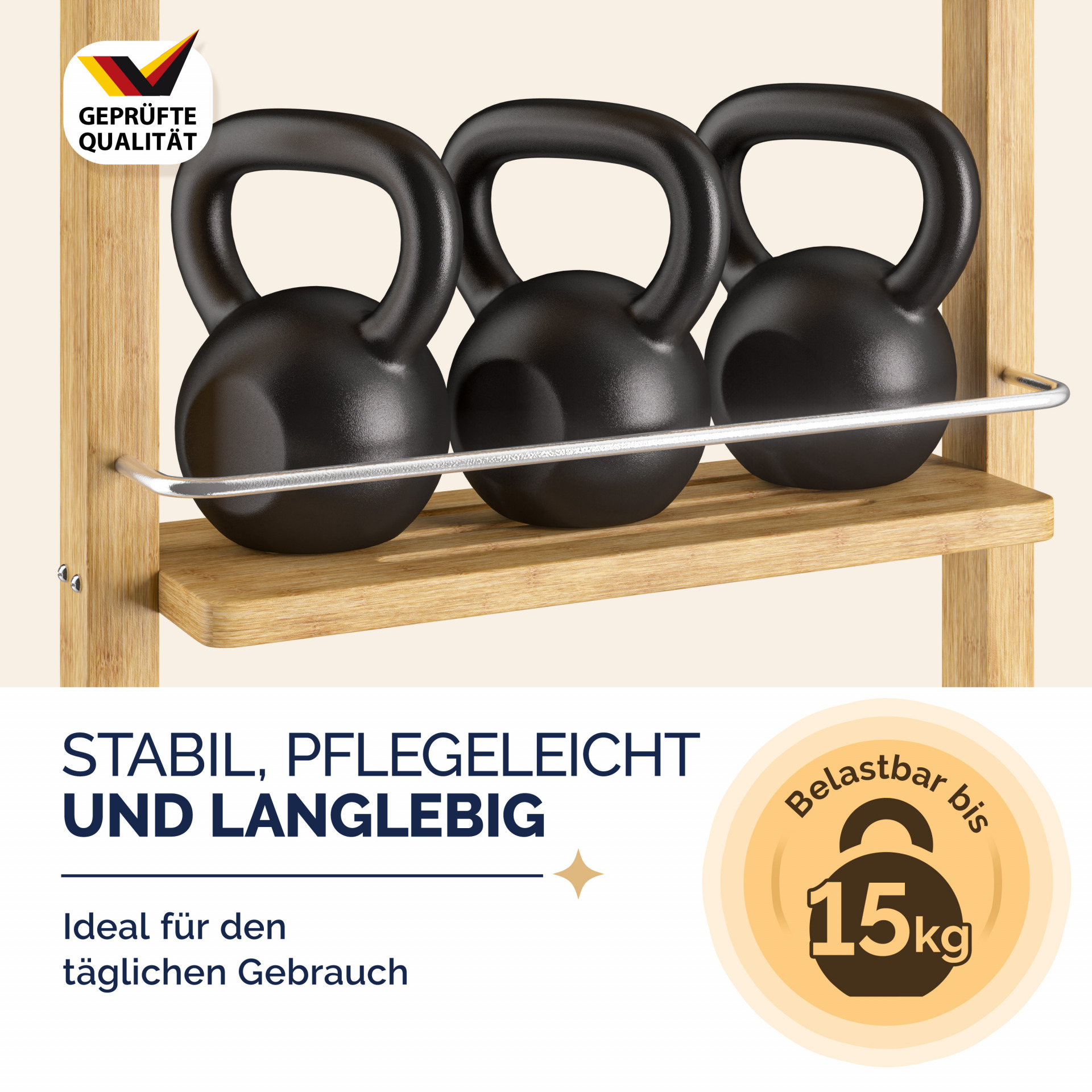 Duschregal Bambus 70x28,5x10cm