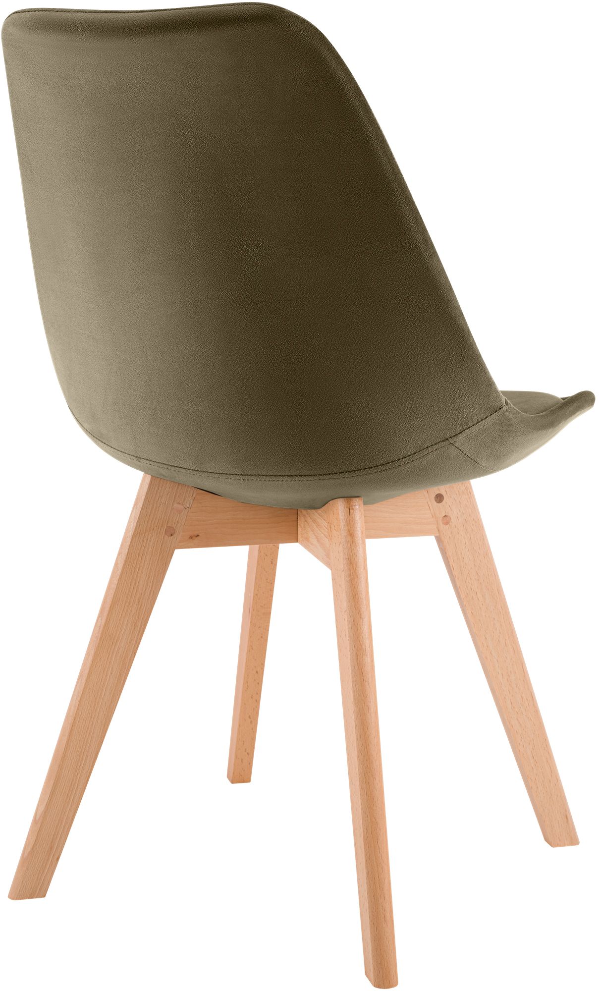 Stuhl Linares Samt, dunkelbraun