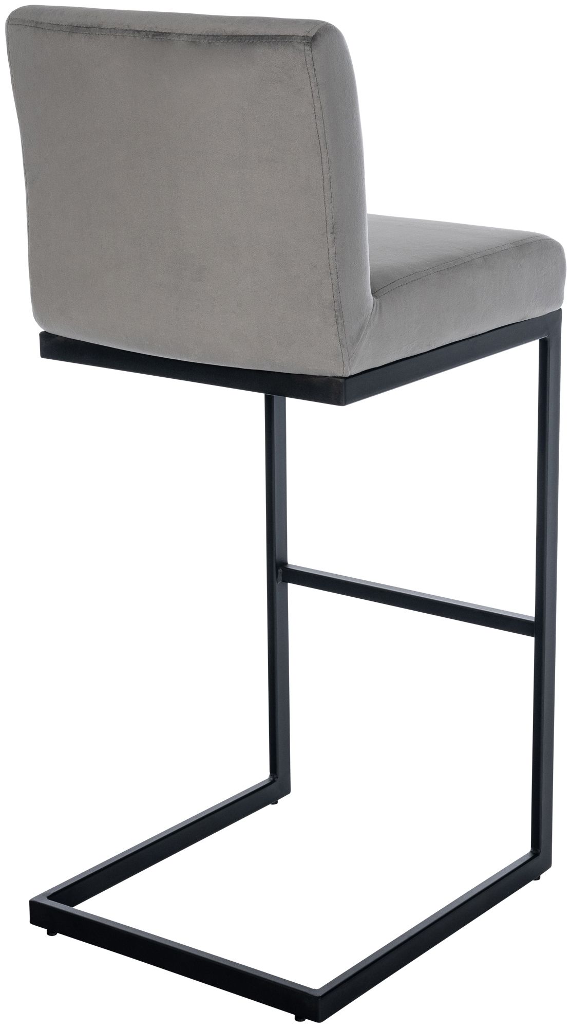 2er Set Barhocker Hopewell Samt B, grau