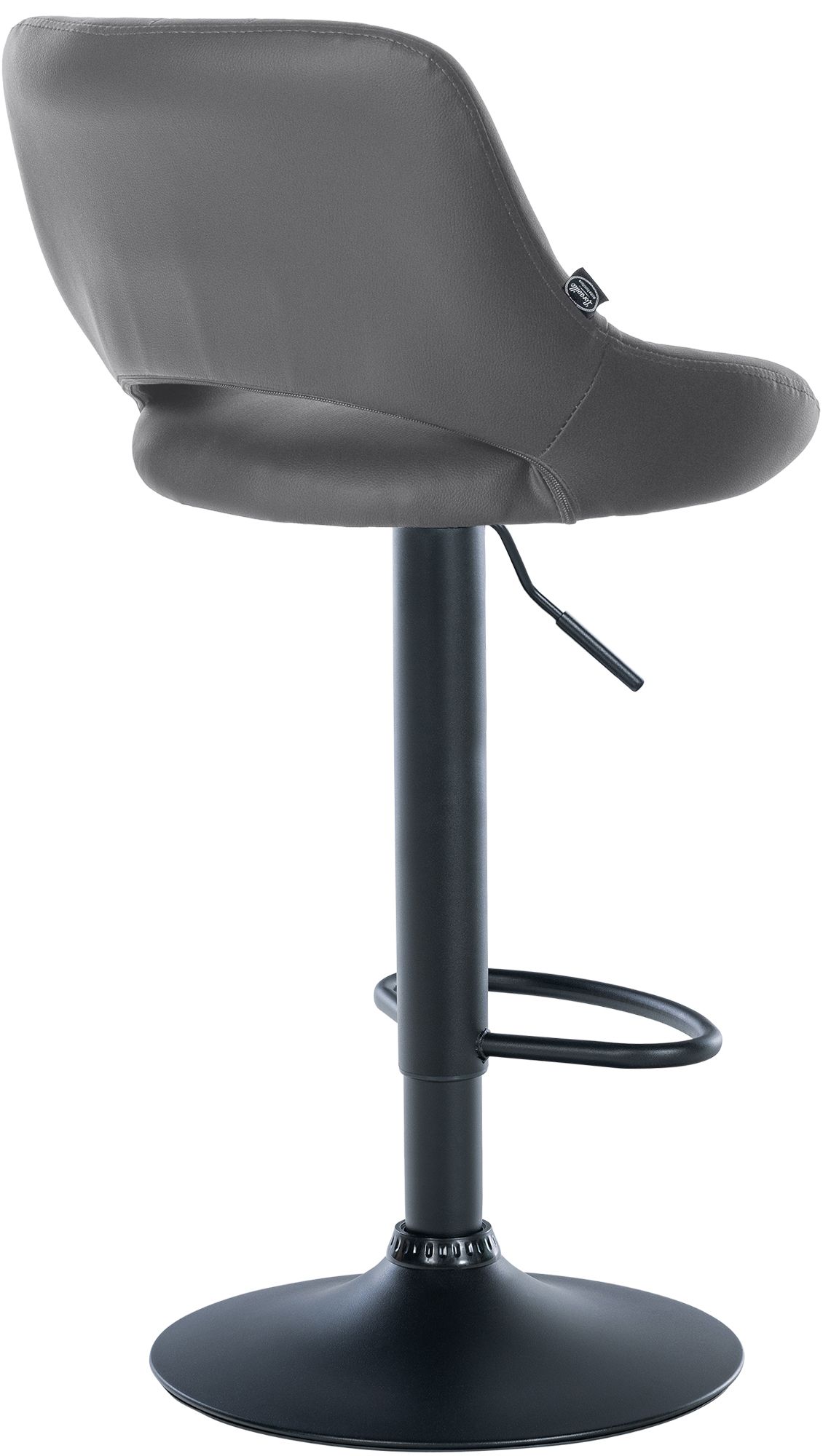 2er Set Barhocker Milet Kunstleder B, grau