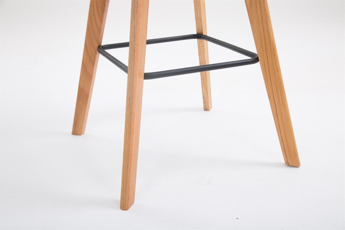 Barhocker Metz Kunststoff Natura, schwarz
