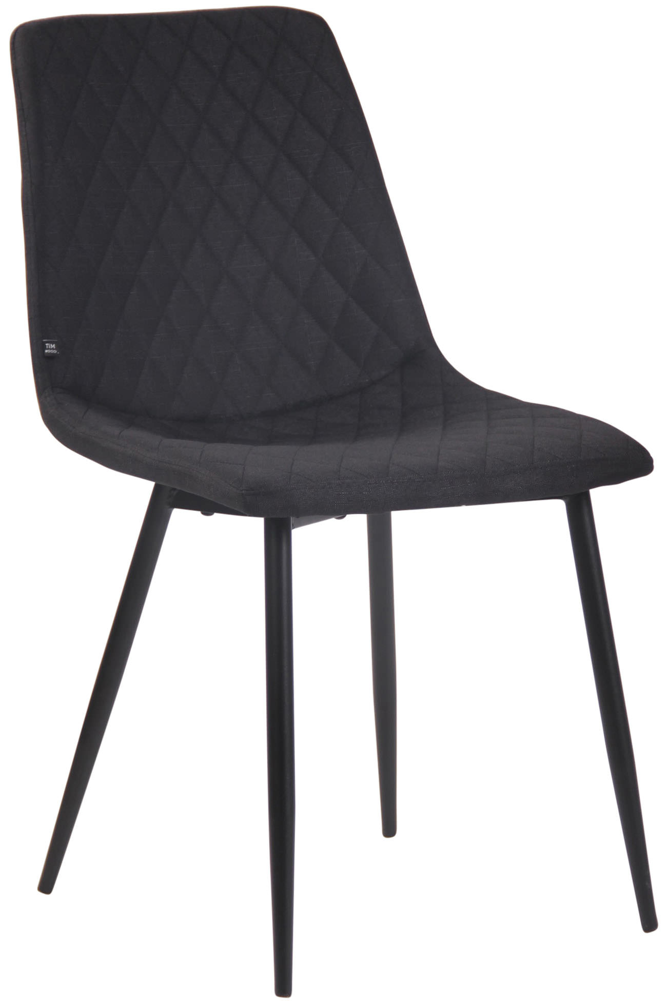 Stuhl Telde Stoff, schwarz