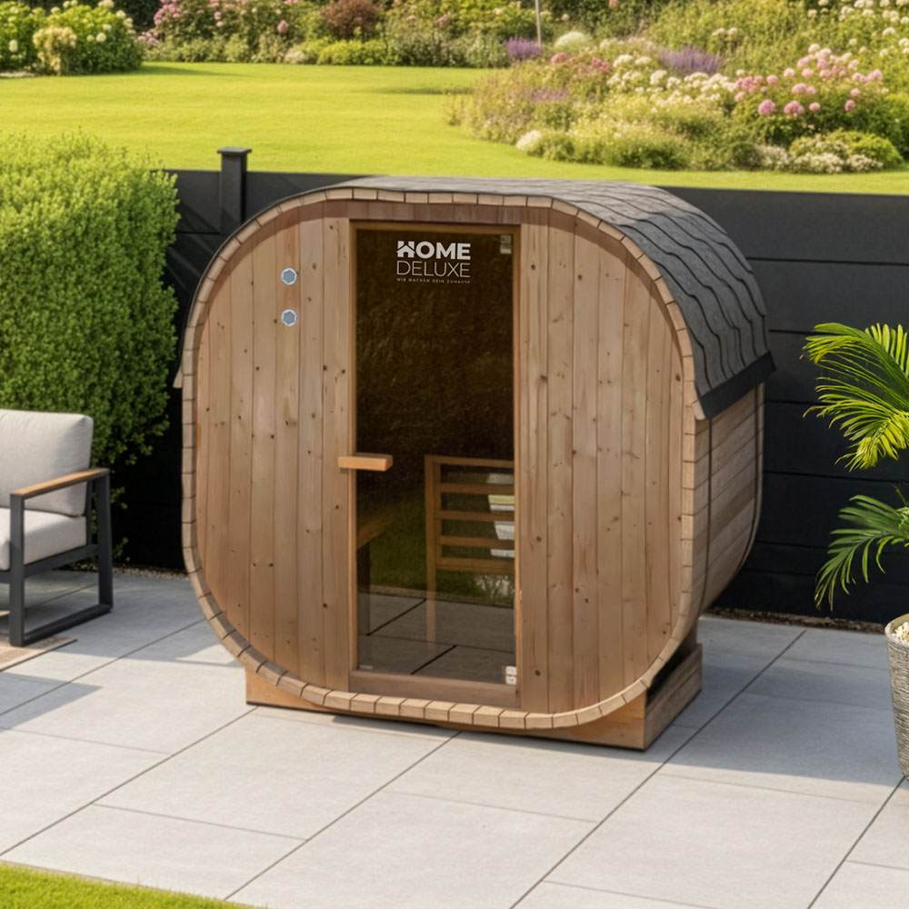 Outdoor Sauna CUBE M - 194 x 120 cm für 2 Personen