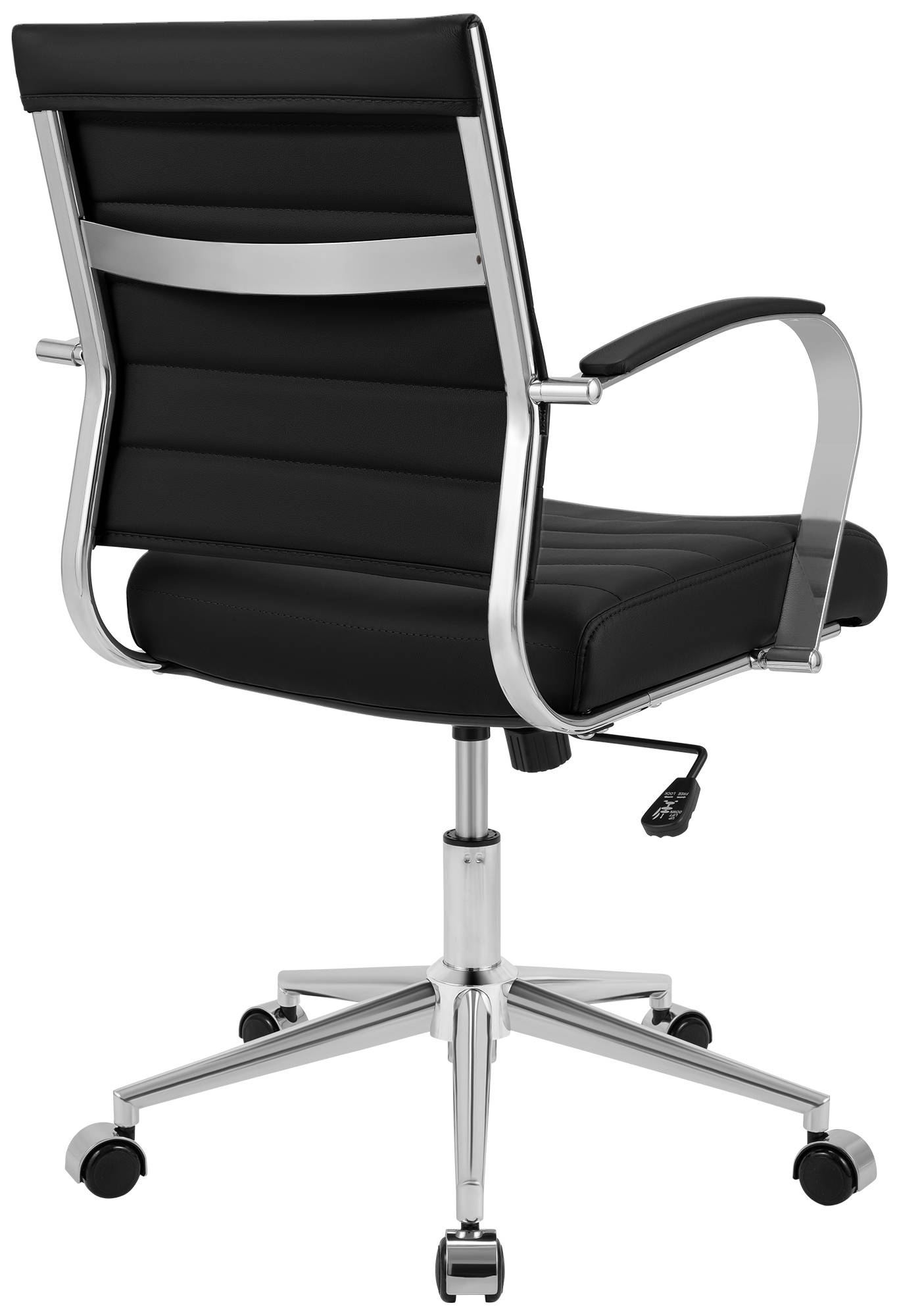 Bürostuhl Oakland Echtleder, schwarz