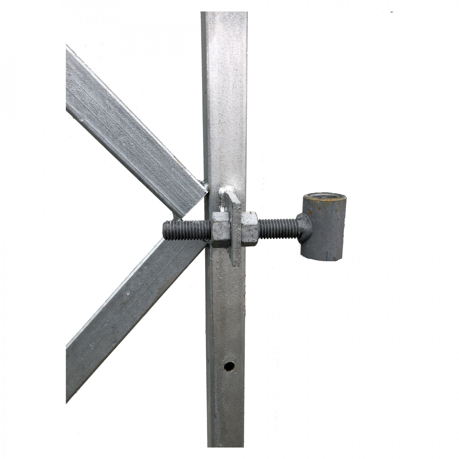 FLEXI Torrahmen, 90 x 155 cm, für Torbreiten 75 - 90 cm, verzinkter Metallrahmen 20 x 30 mm, inkl. 2 verstellbaren Kloben
