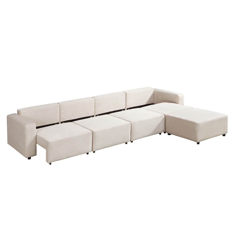 Modulares Schlafsofa VINA Beige - 380 x 168 cm