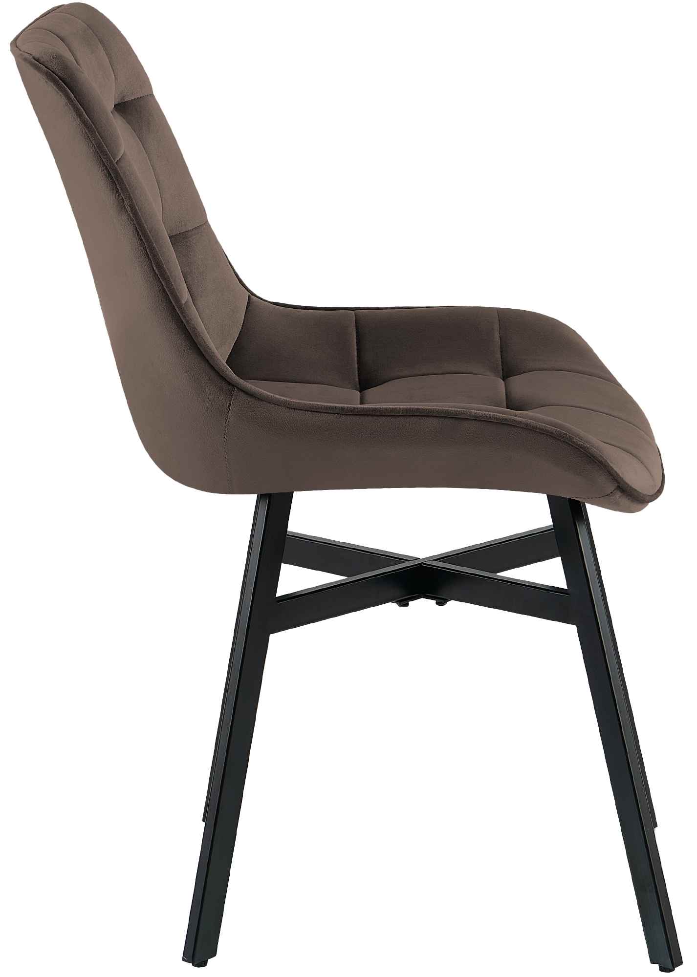 Stuhl Colby Samt, braun