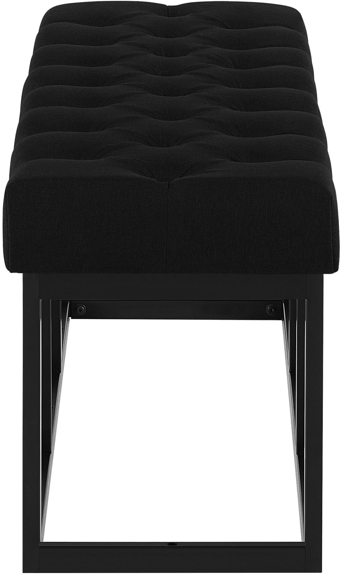 Sitzbank Amun Stoff Schwarz 120 cm, schwarz