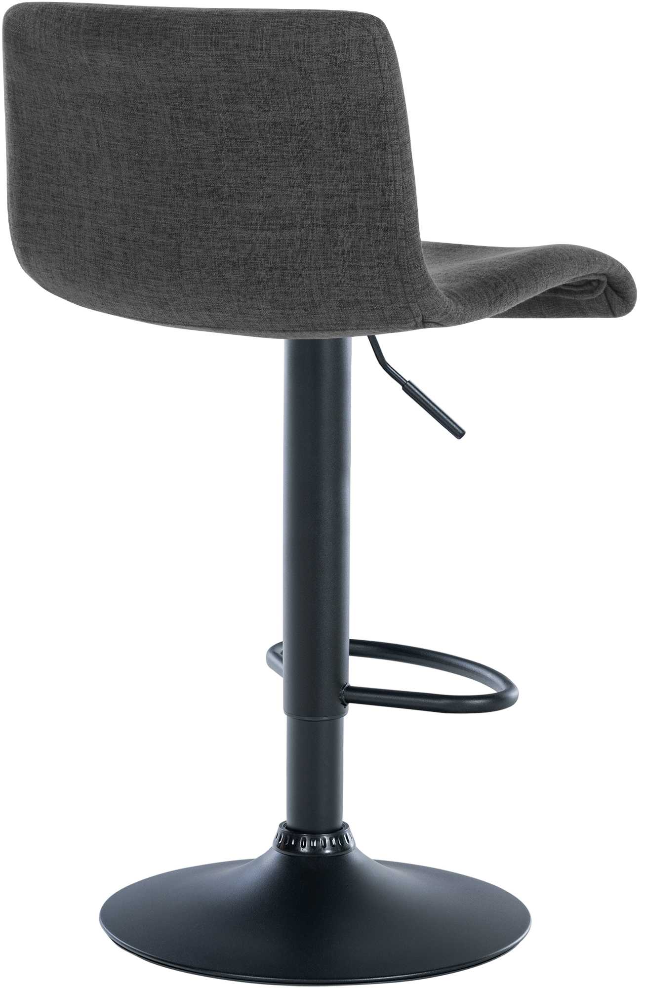 Barhocker Branford Stoff, dunkelgrau