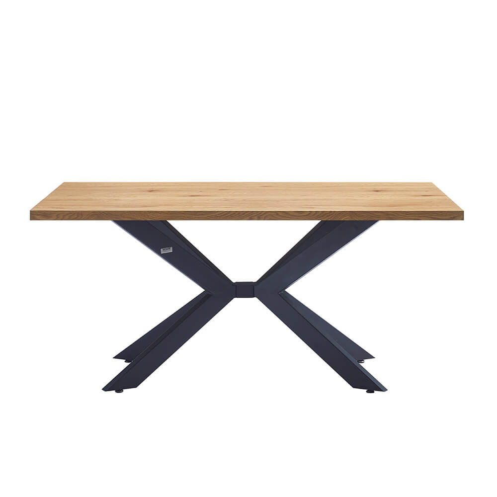Esstisch Eckig AVENCIA inkl. Sternfuß - 200 x 120 cm Light Oak