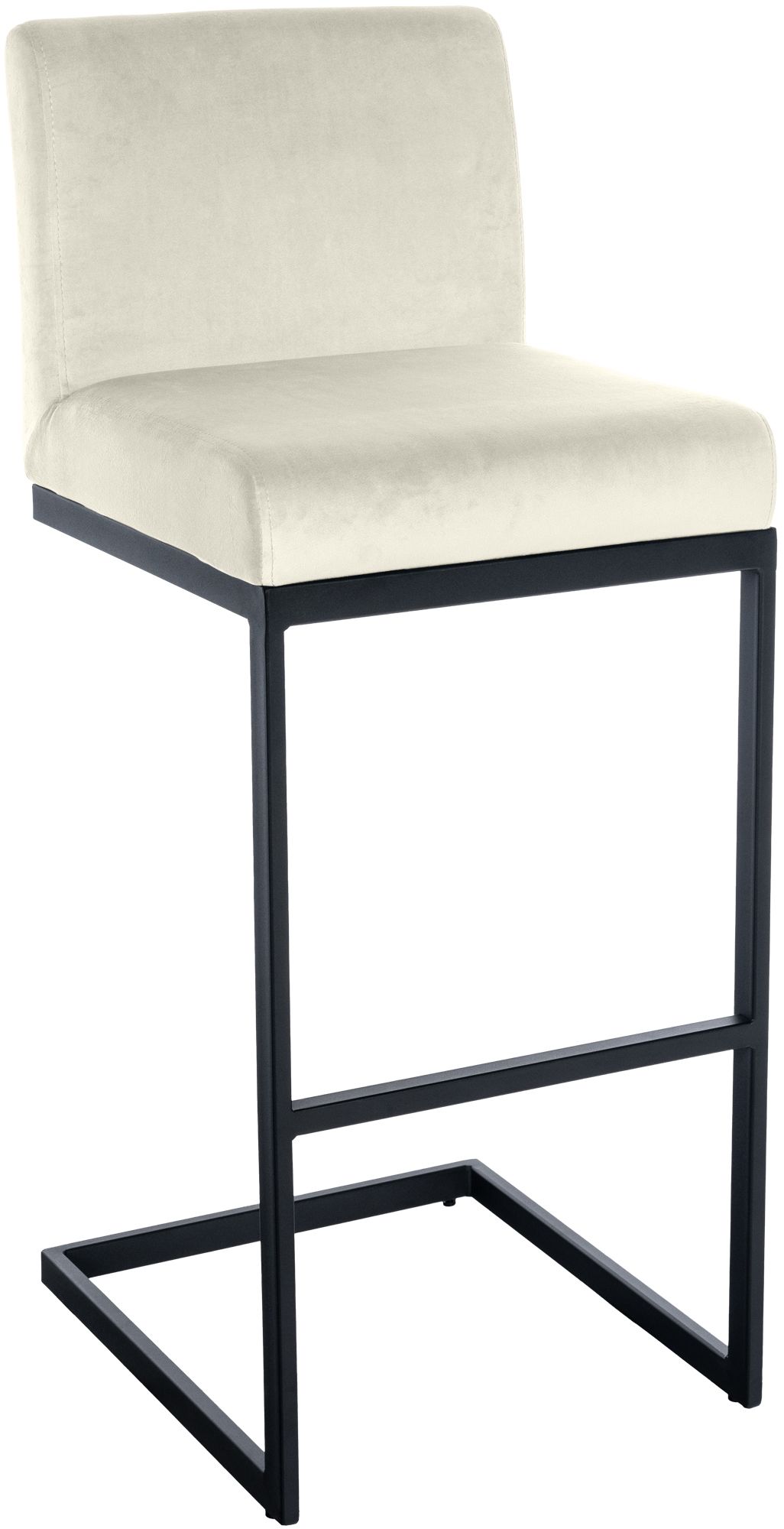 Barhocker Hopewell Samt B, creme