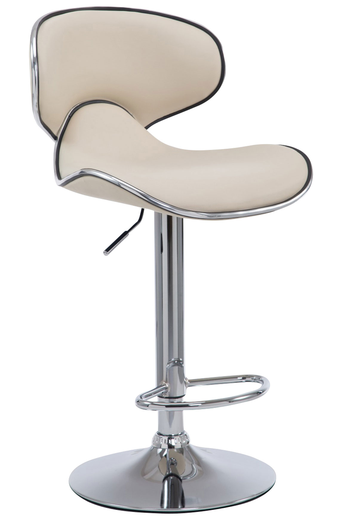 Barhocker Las Vegas V2 chrom, creme