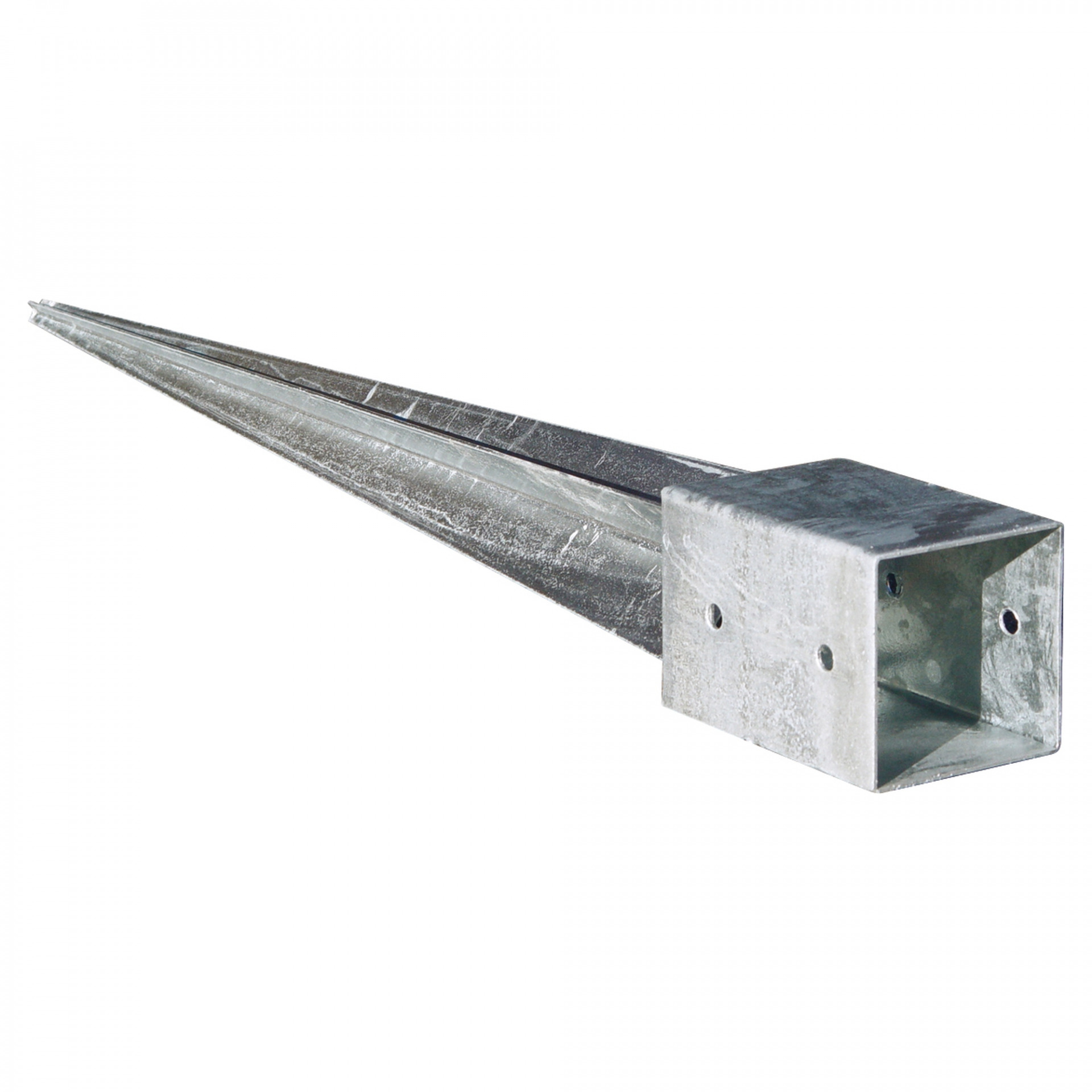 Einschlagbodenhülse 91 x 91 x 750 mm, feuerverzinkt, für Pfosten 9 x 9 cm