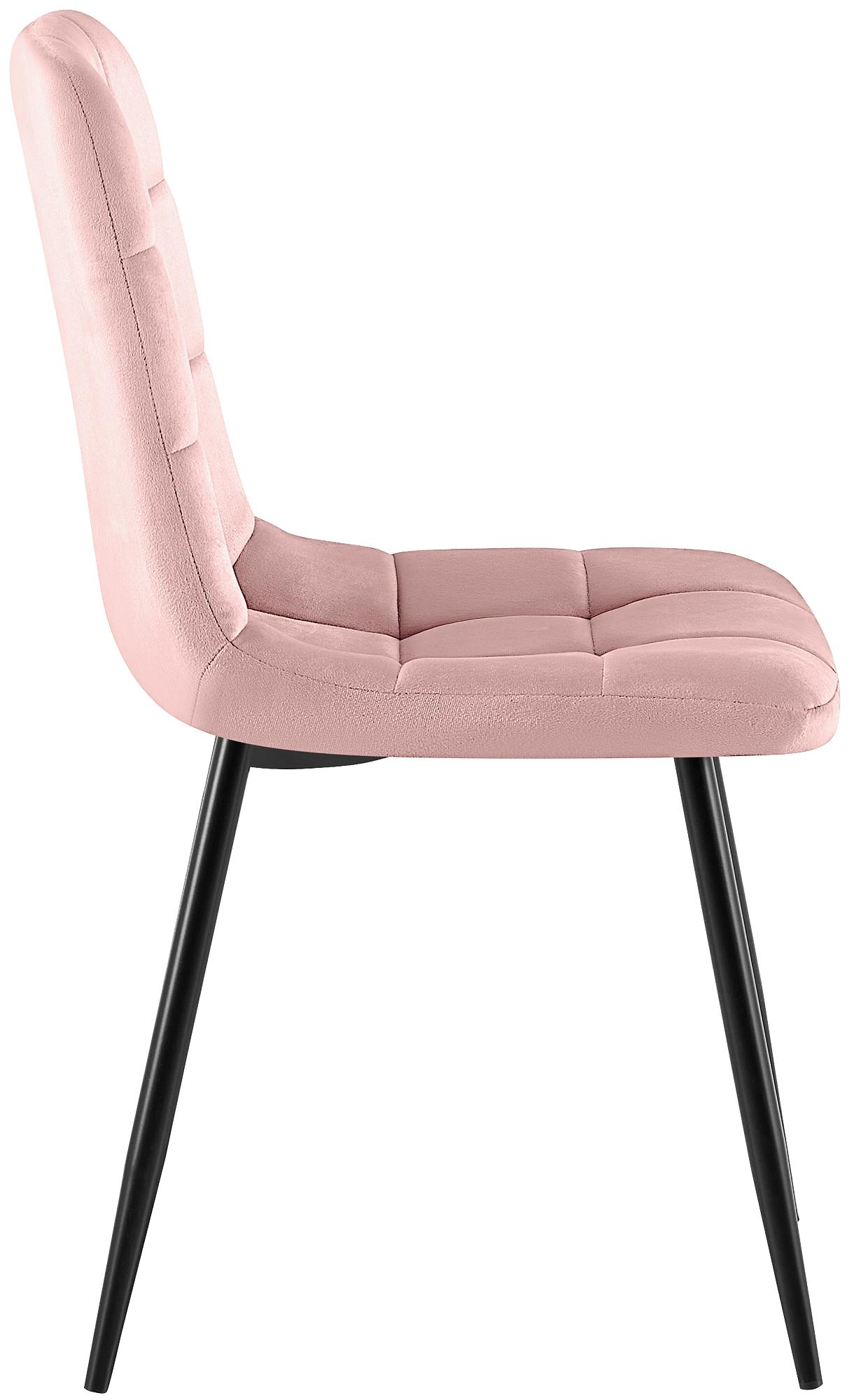 4er Set Esszimmerstühle Antibes, pink