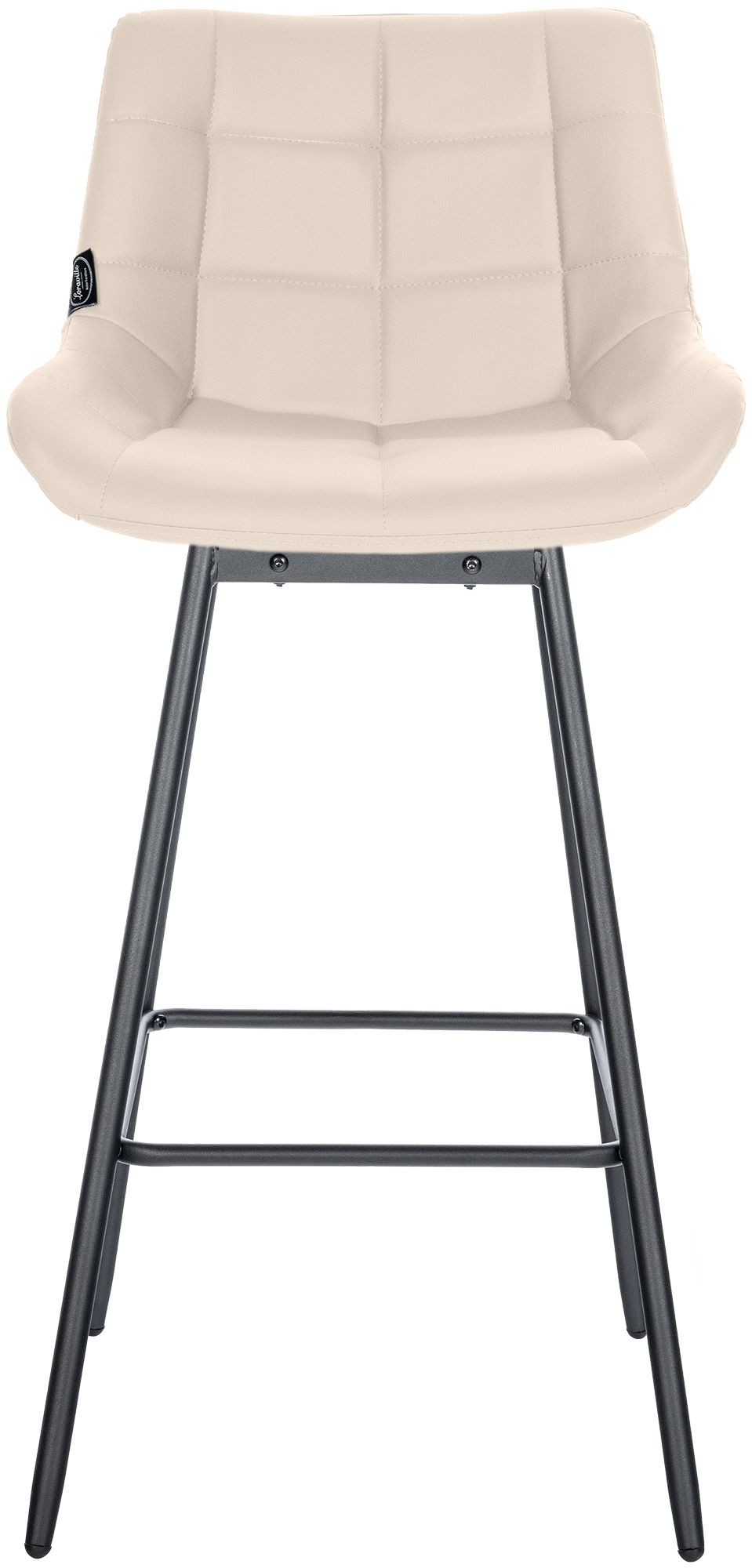 Barhocker Weston Schwenkbar Kunstleder, creme