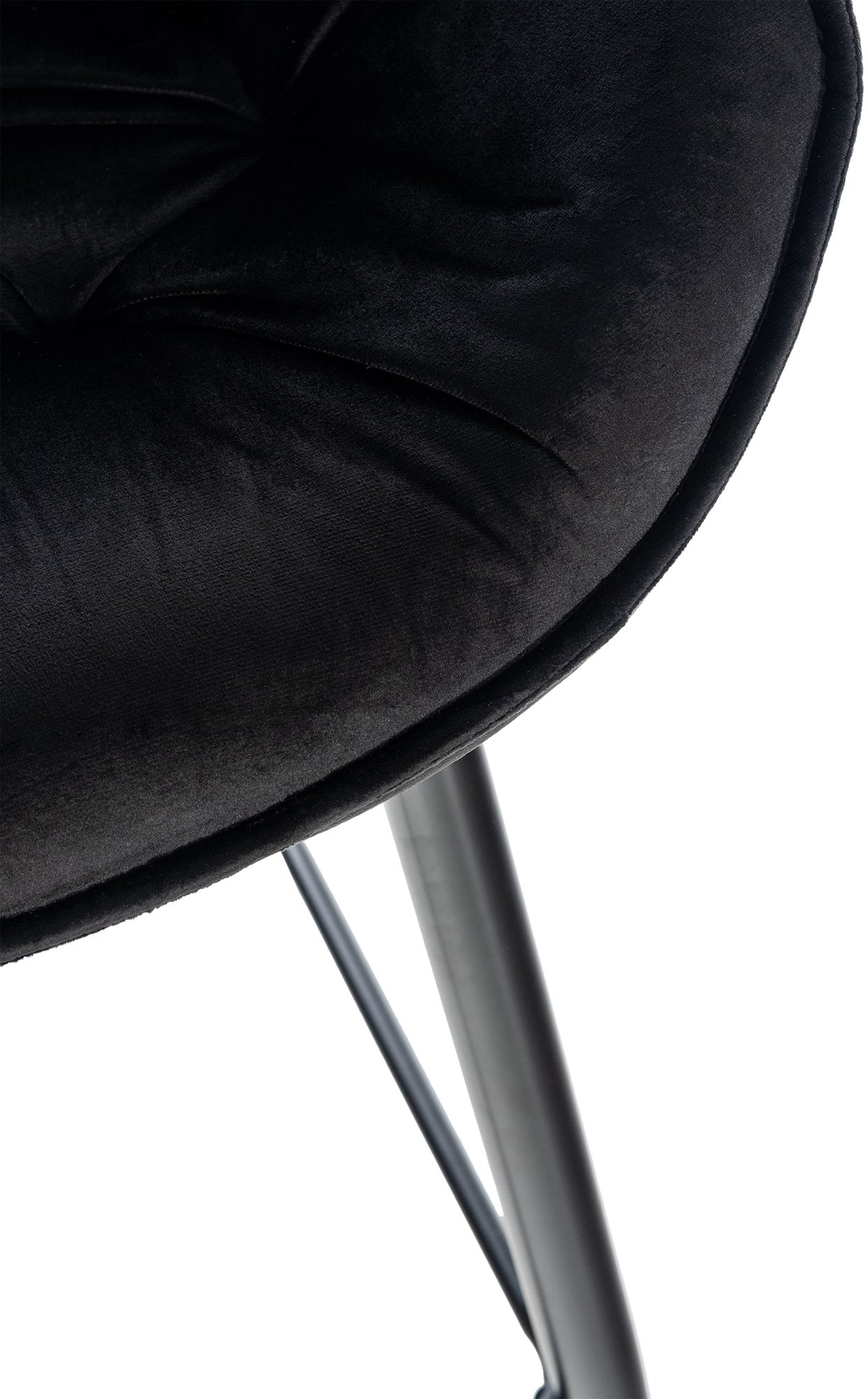 Barhocker Gibson 76 Samt, schwarz