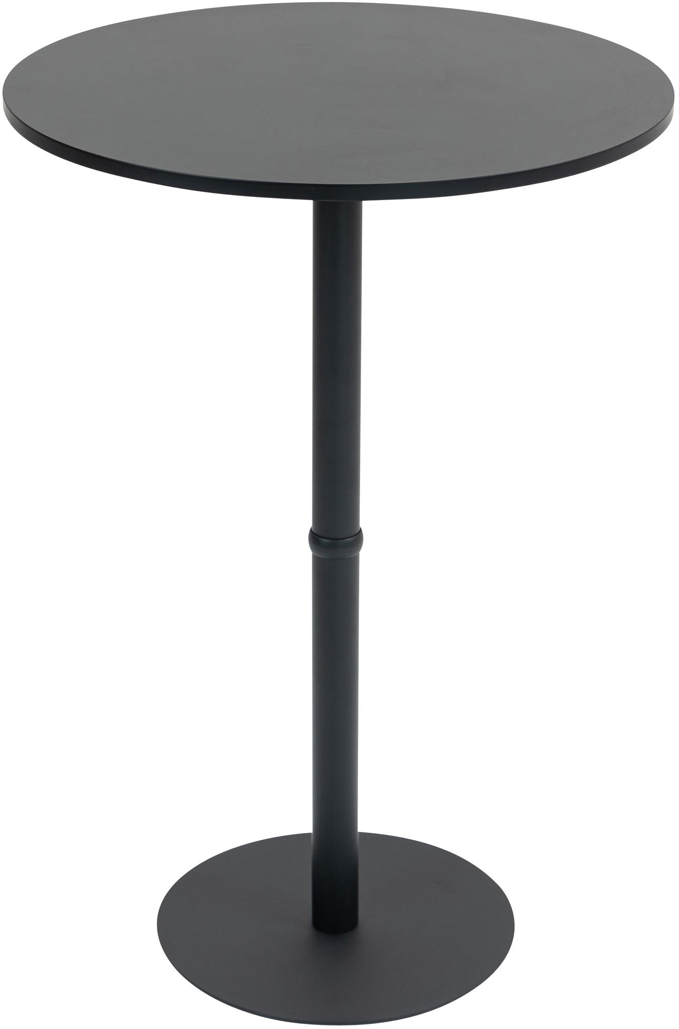 Stehtisch Hereford rund 75 cm, schwarz/schwarz
