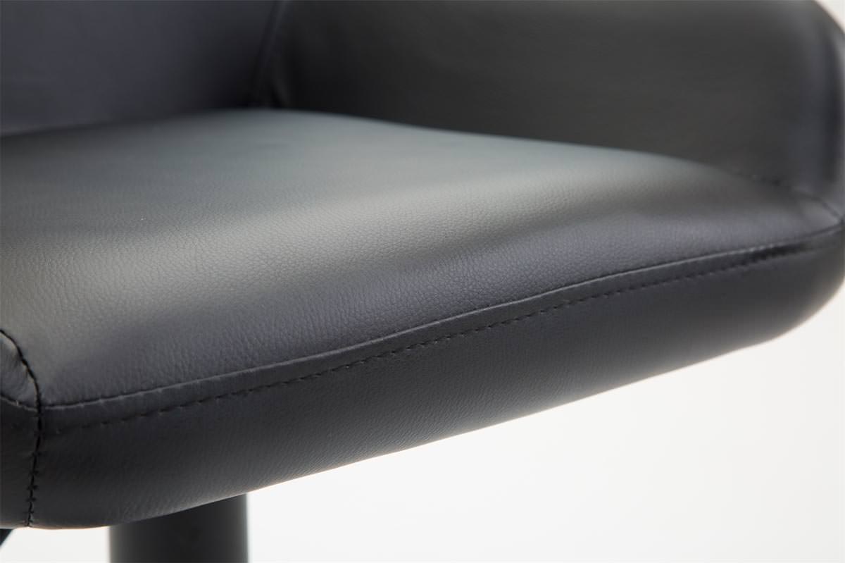 2er Set Barhocker Braga Kunstleder schwarz, schwarz