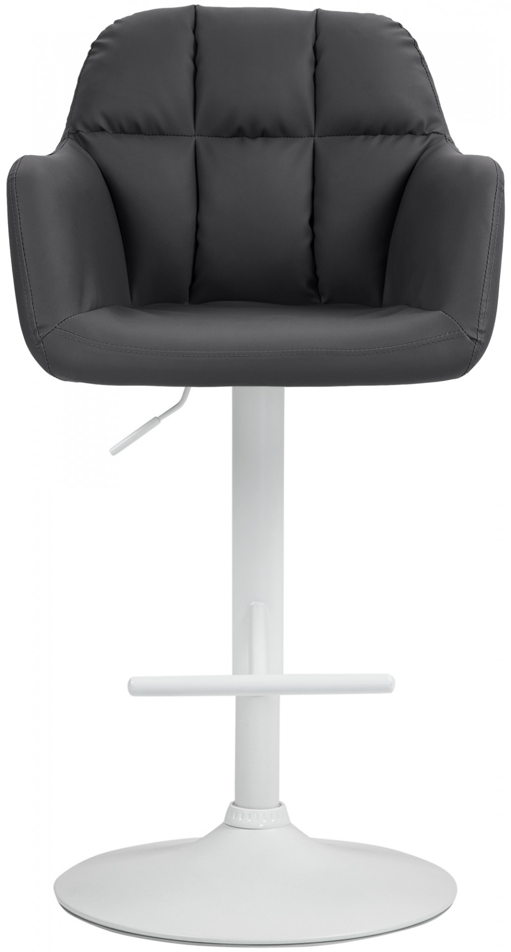 Barhocker Natoma Kunstleder weiß, schwarz
