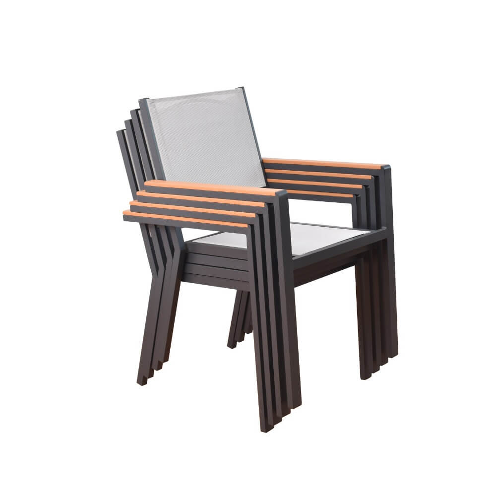 Gartenstuhl stapelbar SEDIA - 9erSet