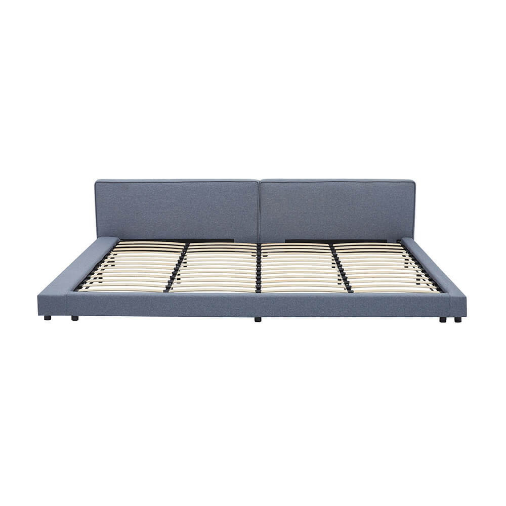 Bett mit Ablage GALAXIS - 270 x 200 cm Grau