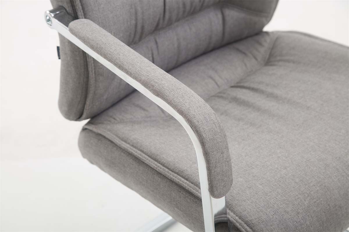 XL Besucherstuhl Anubis Stoff, grau