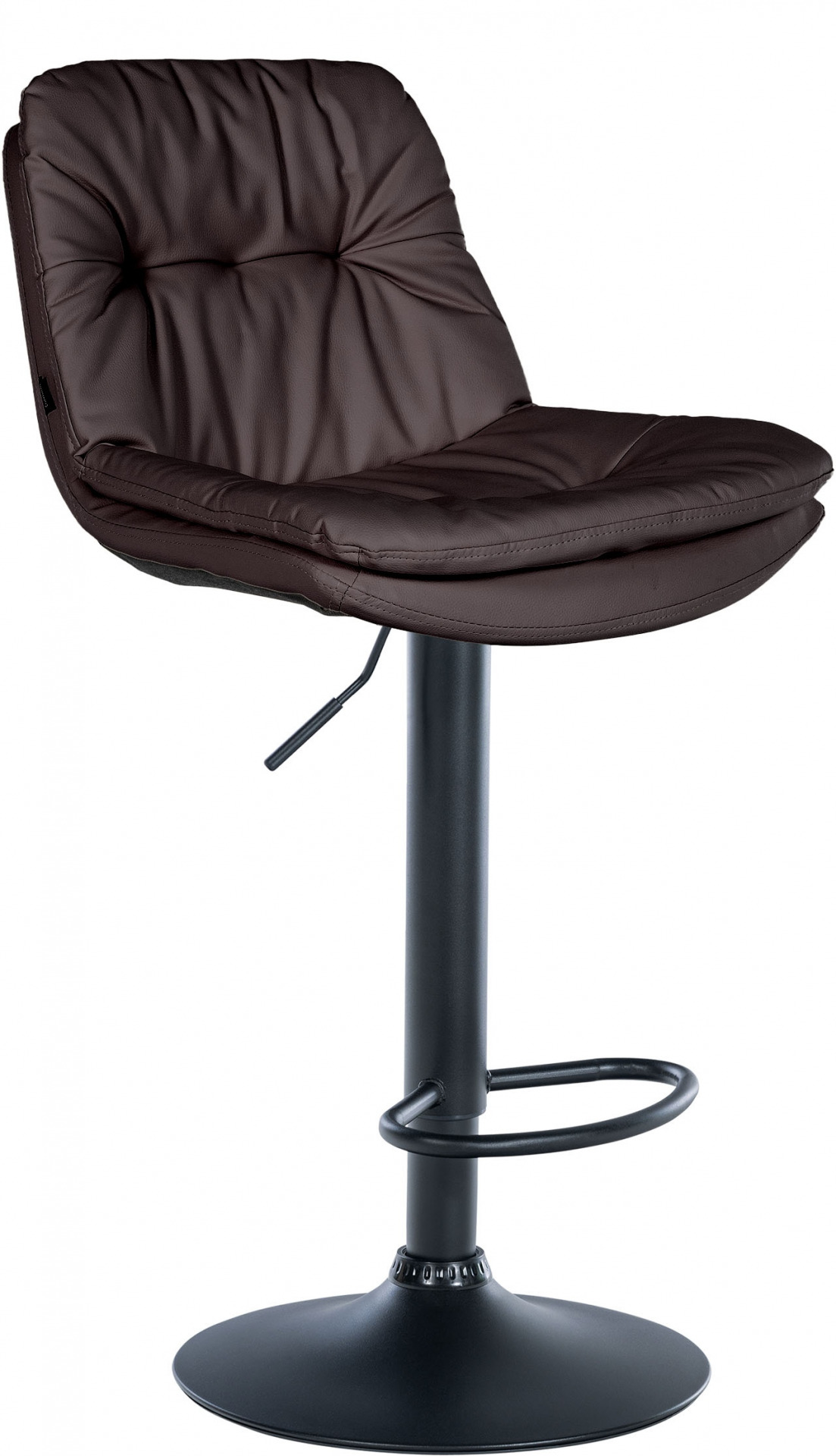 Barhocker Laurel Kunstleder schwarz, braun