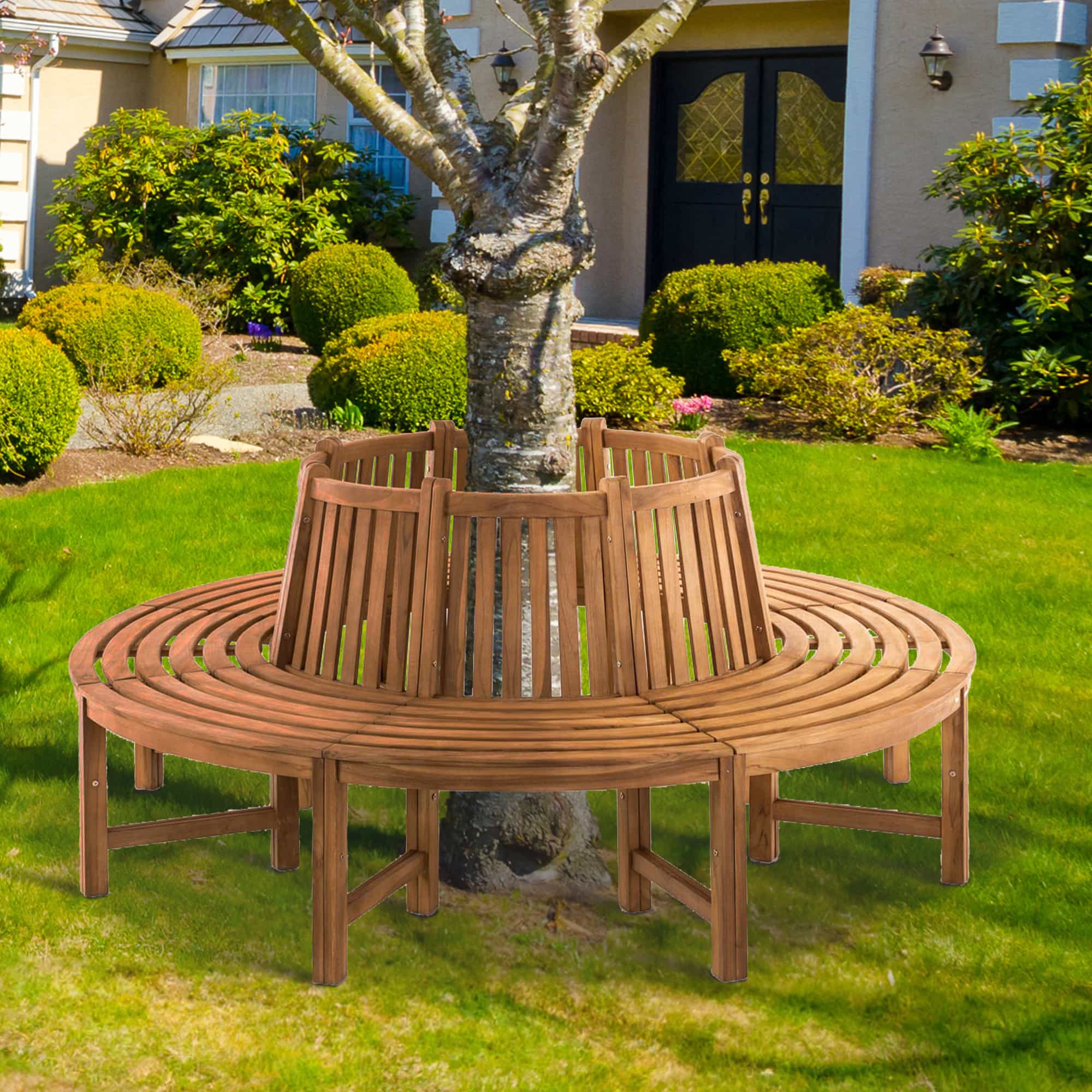 Baumbank Novum rund 200 cm, teak