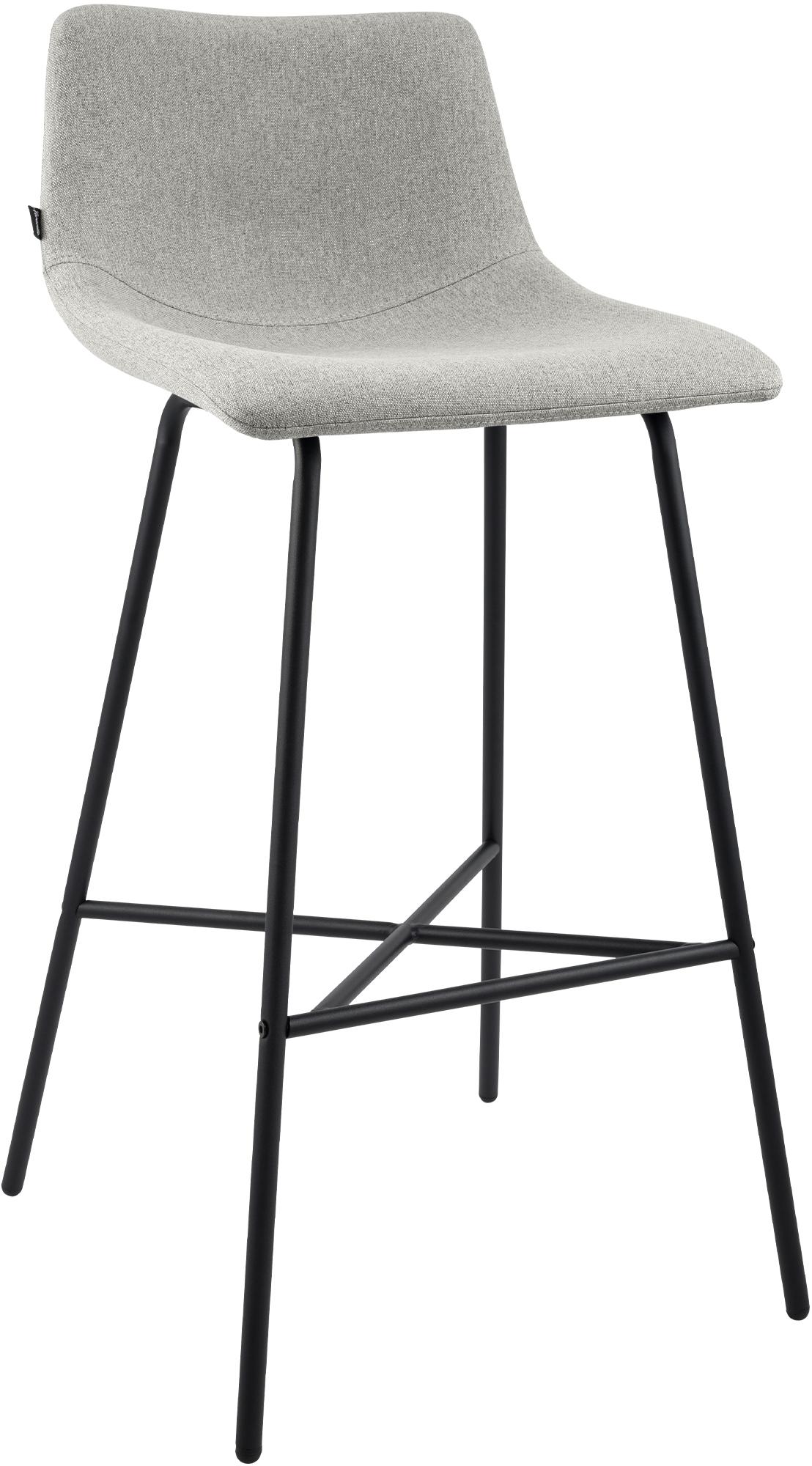 Barhocker Altona Stoff, grau