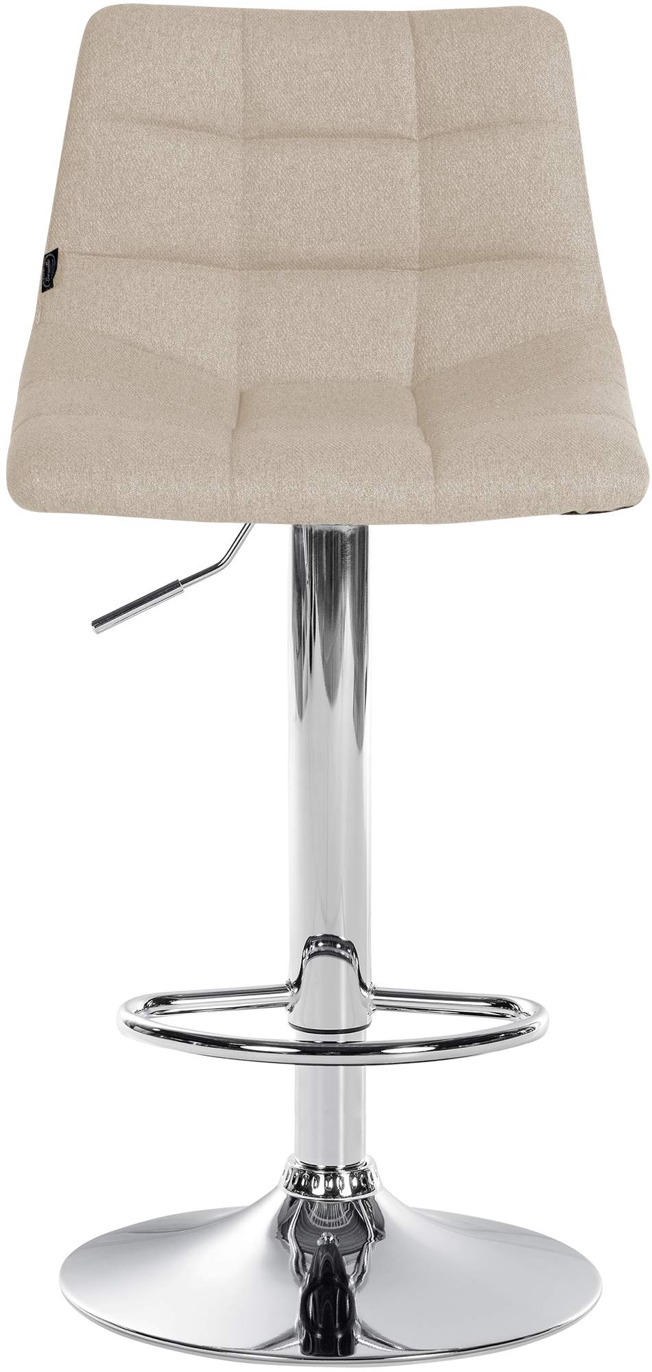 Barhocker Jerry Stoff chrom, creme