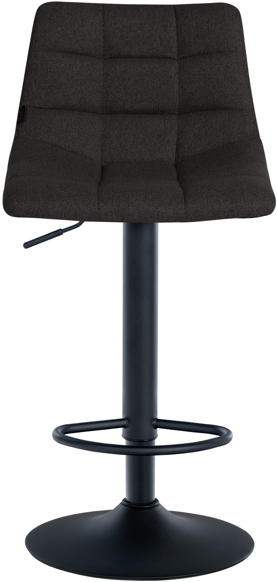 2er Set Barhocker Jerry Stoff schwarz, schwarz